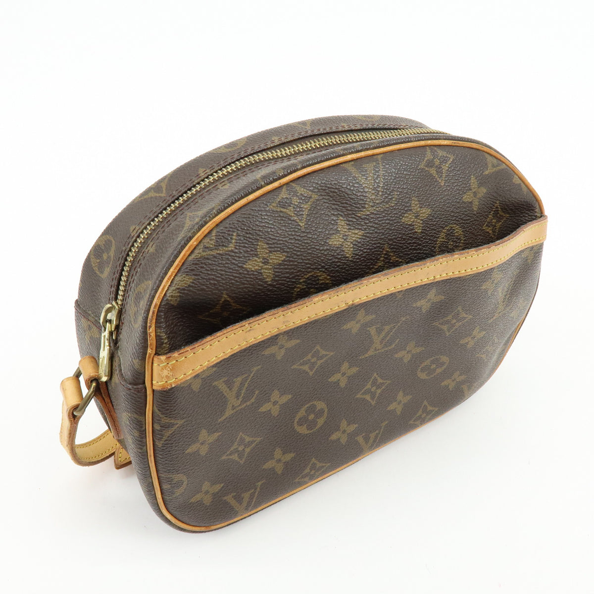 Louis Vuitton Monogram Blois Crossbody Shoulder Bag Brown M51221
