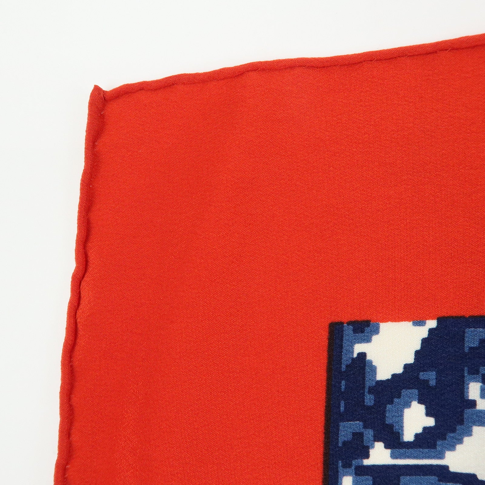 Christian Dior Trotter Silk100% Scarf Shawl Navy Red