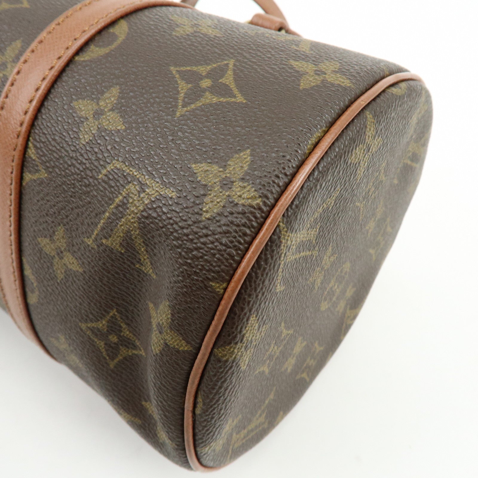 Louis Vuitton Monogram Papillon 30 Hand Bag Old Style Brown M51365
