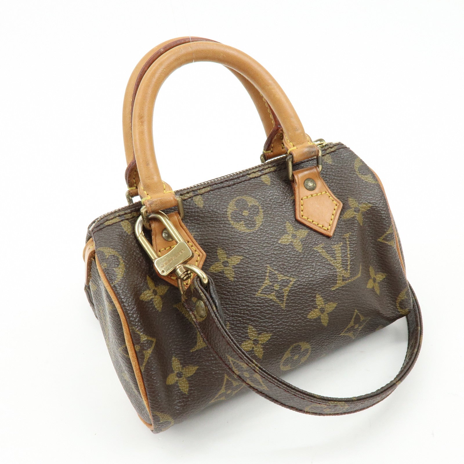 Louis Vuitton Monogram Mini Speedy Hand Bag Brown M41534 J75011 Lot