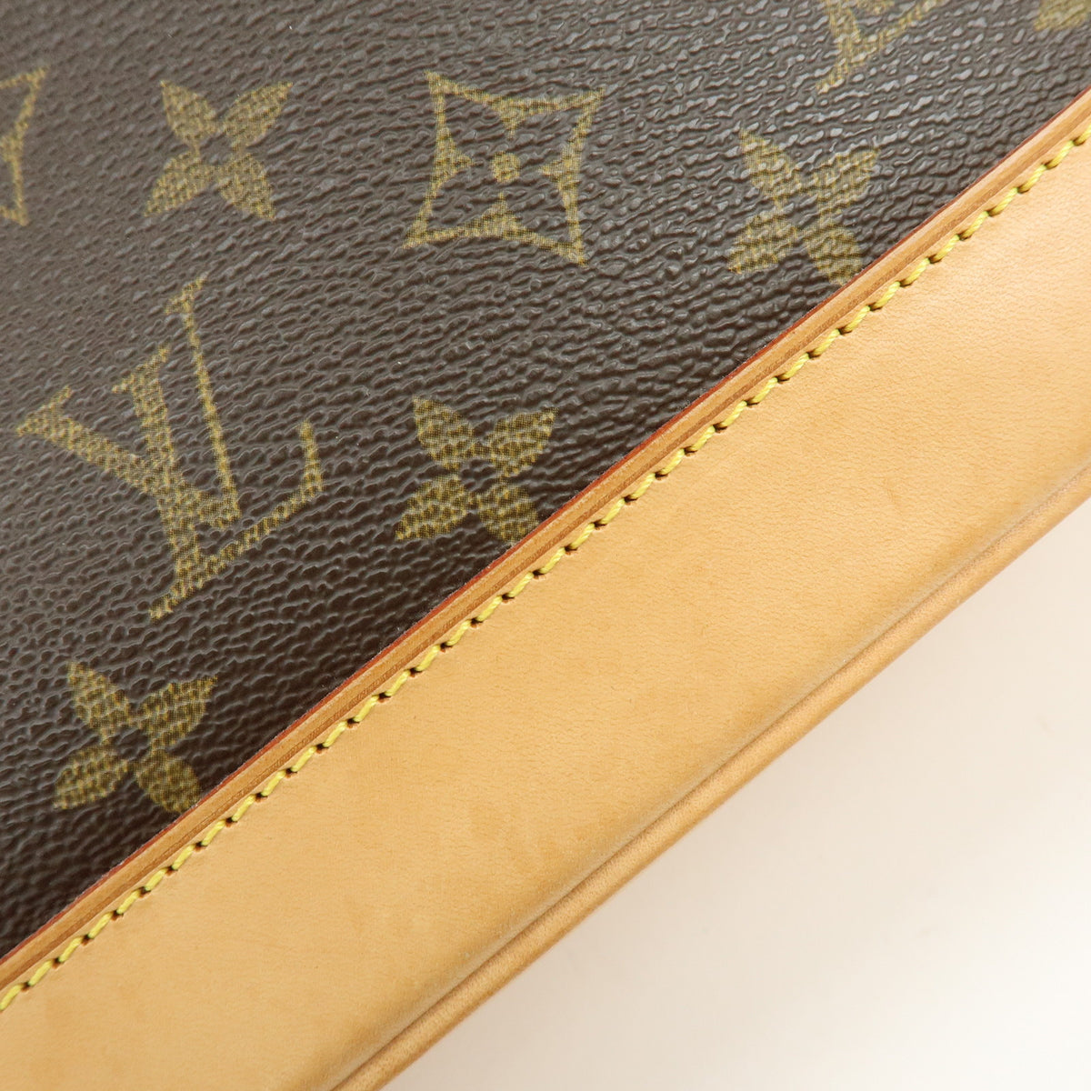 Louis Vuitton Monogram Alma Canvas Leather Hand Bag Brown M51130