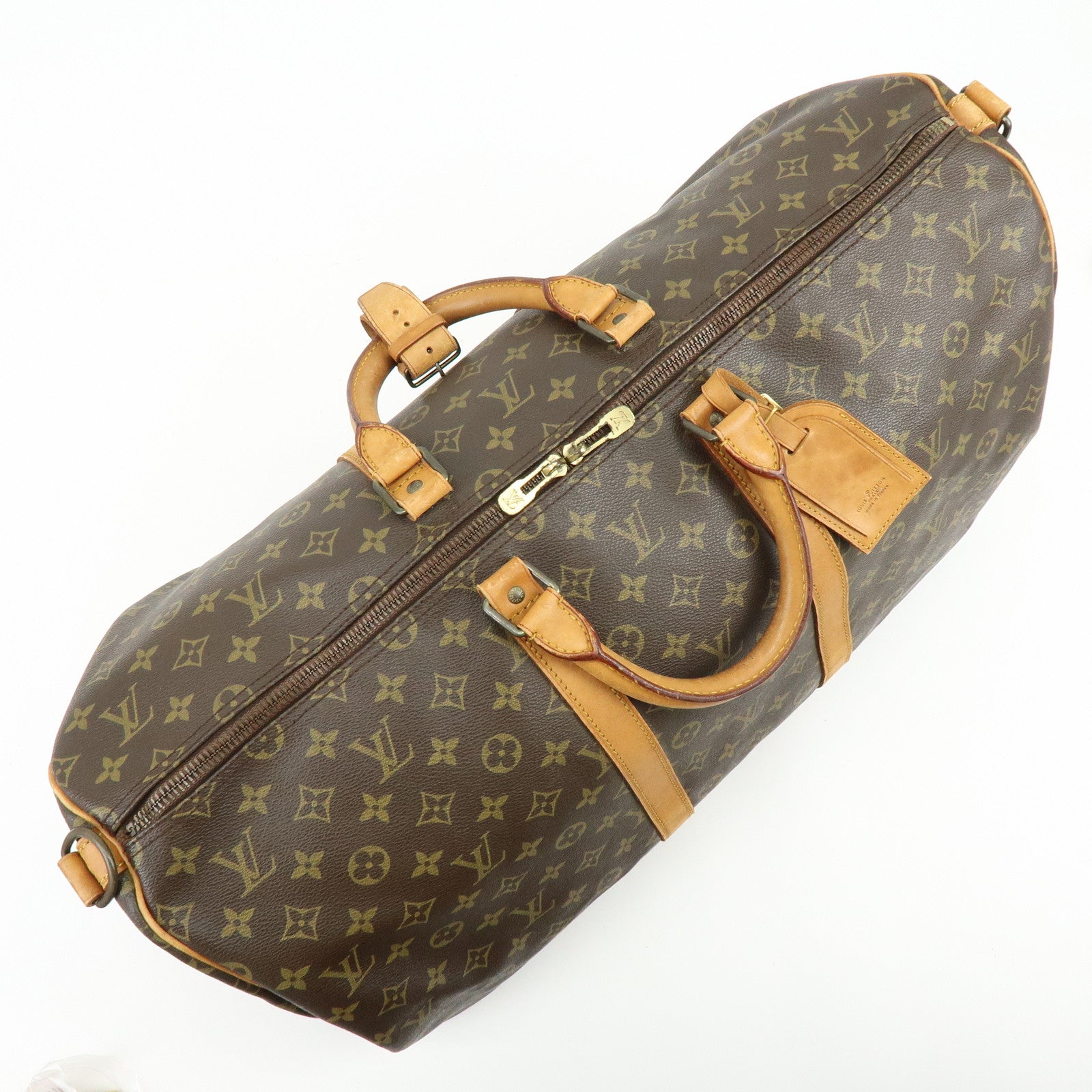 Louis Vuitton Keep All Bandouliere 55 Boston Bag Hand Bag M41414