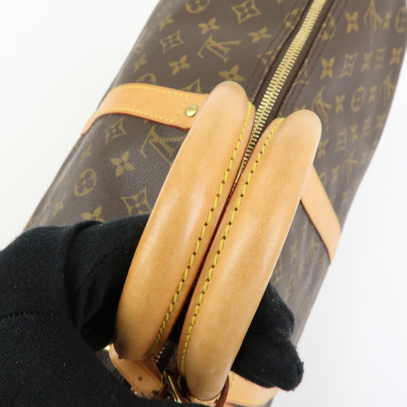 Louis Vuitton Monogram Keep All 50 Boston Bag Brown M41426