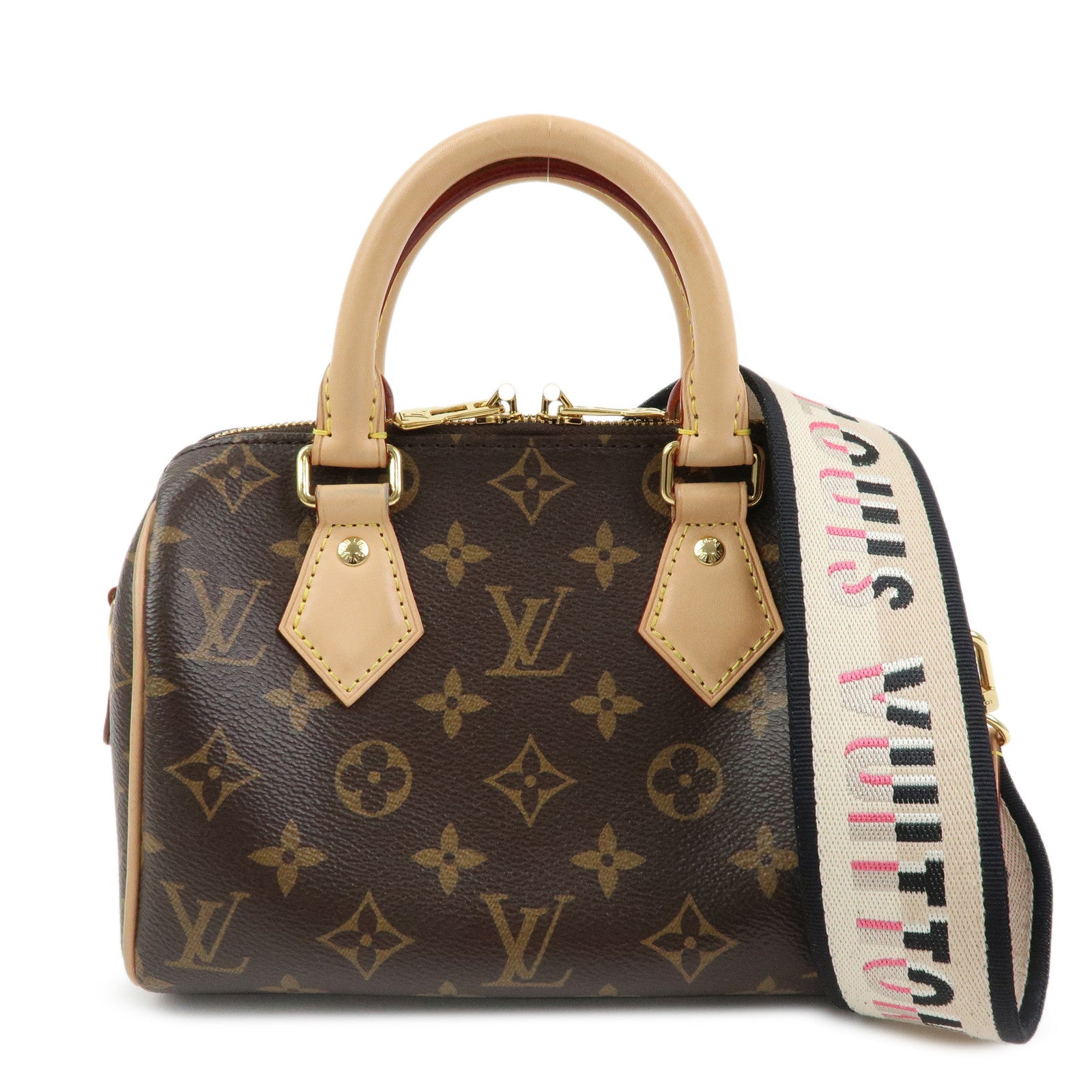 Louis Vuitton Monogram Speedy 20 Bandouliere 2Way Hand Bag Brown M46234