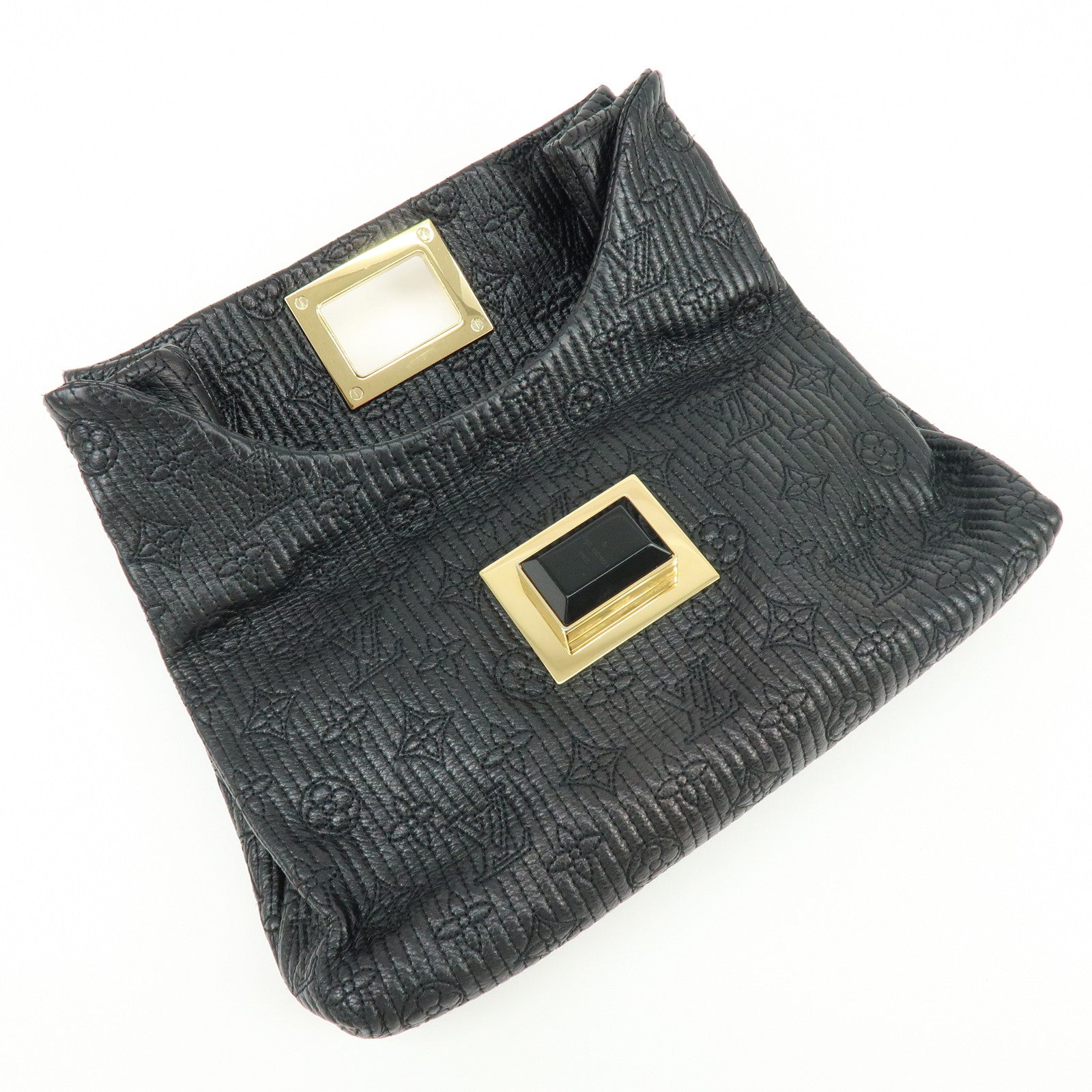 Louis Vuitton Monogram Motard Pochette Altair Clutch Bag Noir M40495