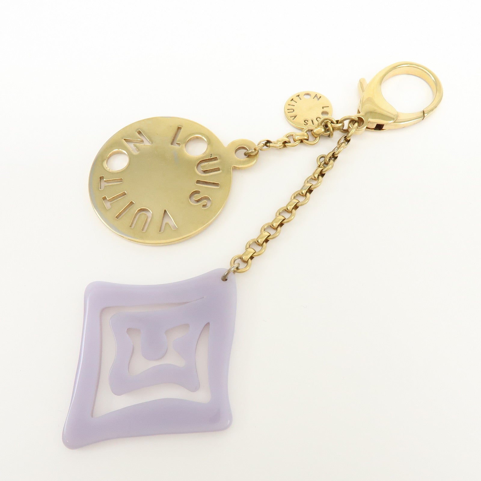 Louis Vuitton Porte Cles Tahitienne Bag Charm Key Holder Lilas M65649