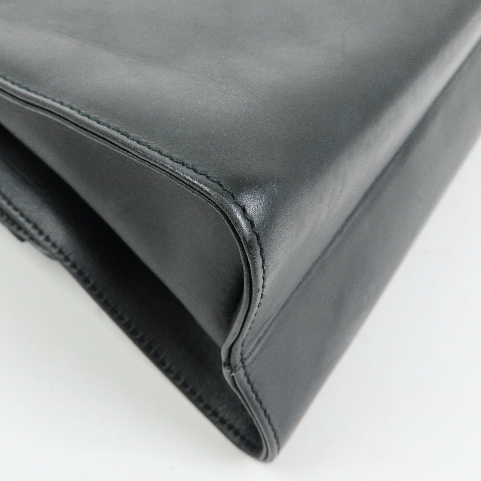 Ferragamo Vara Ribbon Leather 2Way Hand Bag Shoulder Bag Black