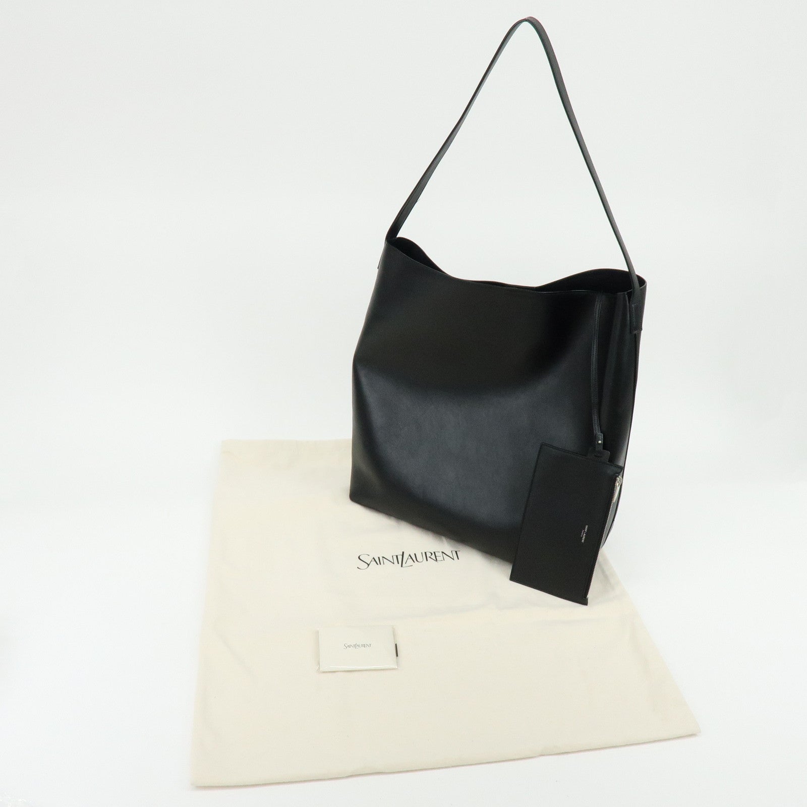 SAINT LAURENT PARIS Sac Bold Hobo Calf Leather Shoulder Bag 819623