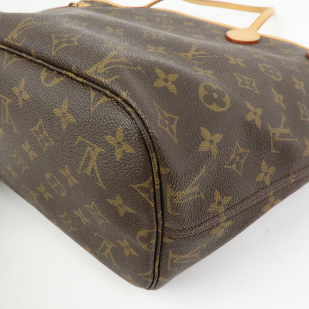 Louis Vuitton Monogram Neverfull MM Tote Shoulder Bag Brown M40156