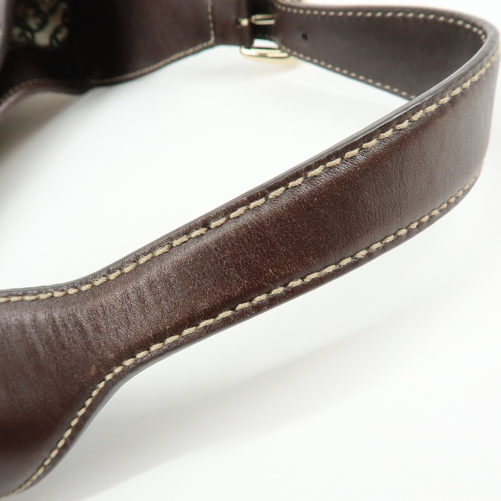 GUCCI 85th Anniversary Horsebit Velour Leather Shoulder Bag 163804