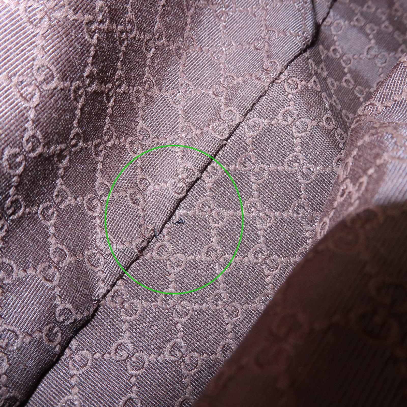 GUCCI Leather Shoulder Bag Beige Gold HDW 92736 Used