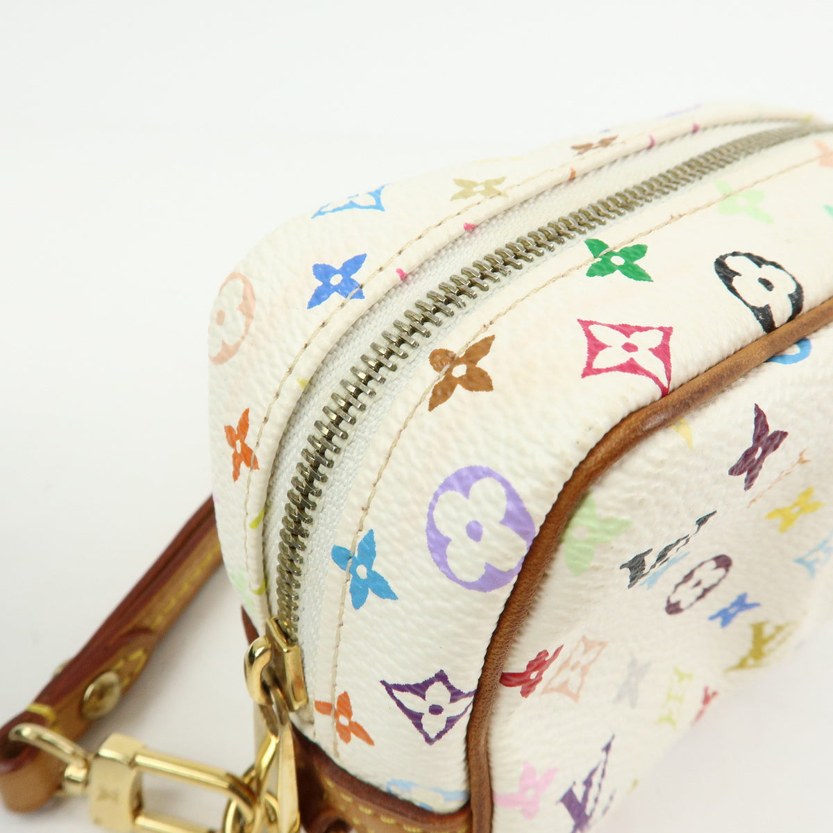 Louis Vuitton Monogram Multicolor Trousse Wapity Pouch Blanc M58033