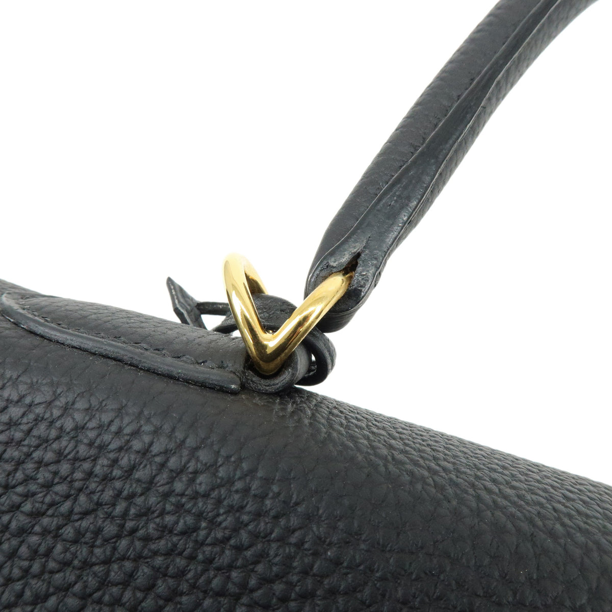 HERMES Kelly 35 Retourne Togo Leather 2Way Bag D Stamped Black