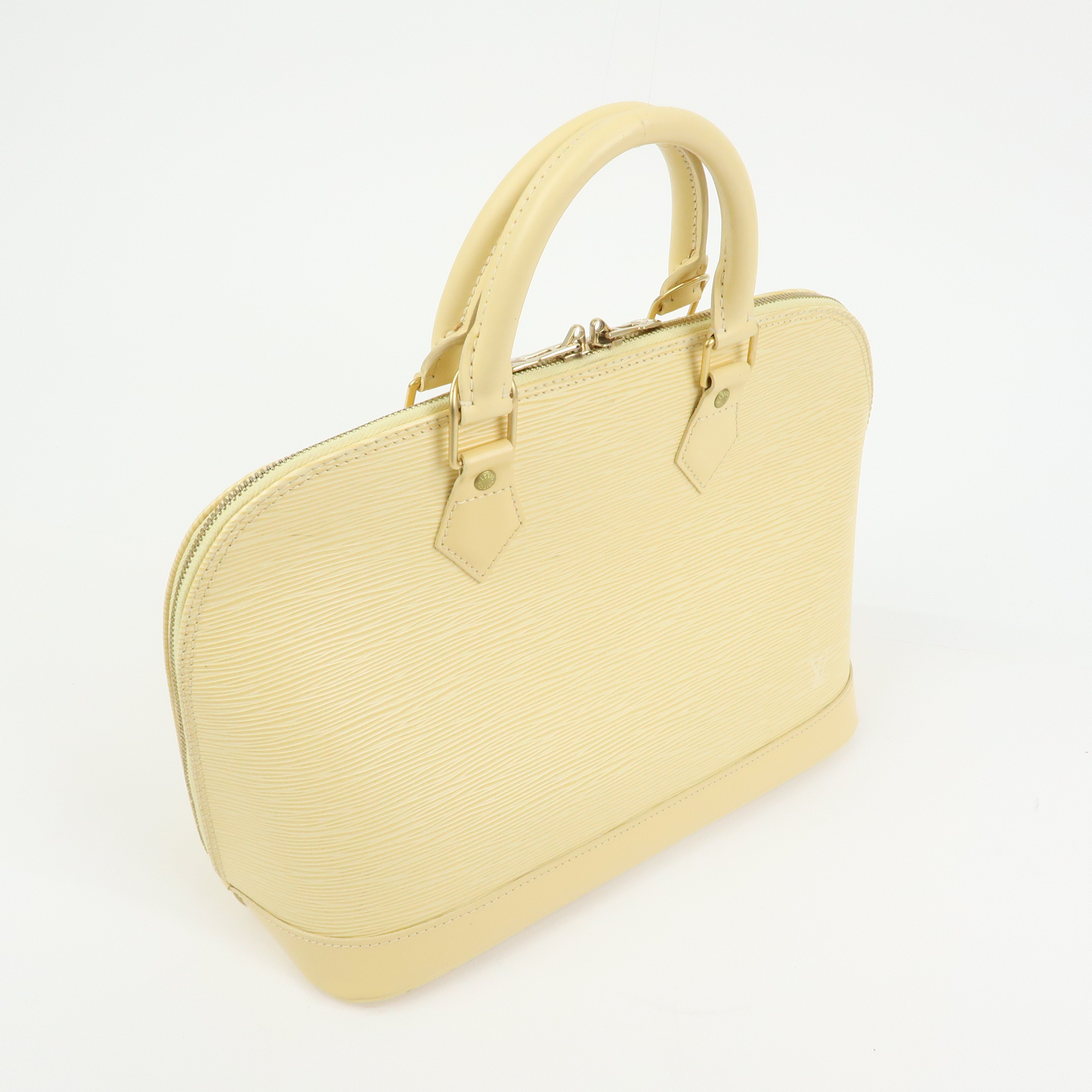 Louis Vuitton Alma Epi Leather Hand Bag Vanilla M5214A