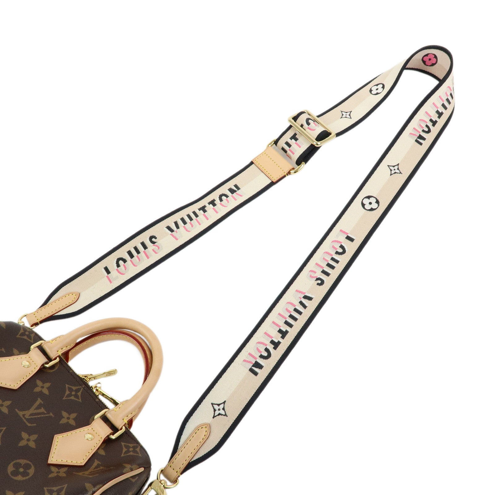 Louis Vuitton Monogram Speedy 20 Bandouliere 2Way Hand Bag Brown M46234