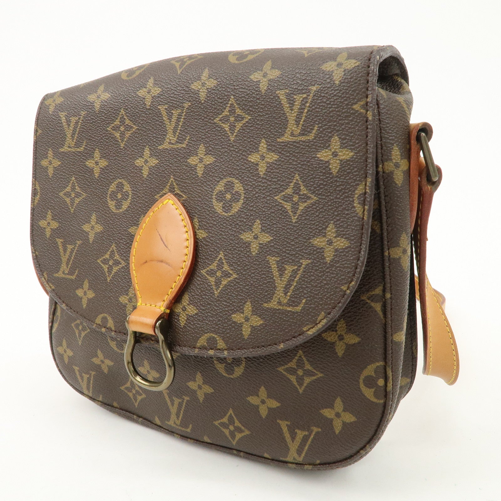 Louis Vuitton Monogram Saint Cloud GM Shoulder Bag Brown M51242 Used