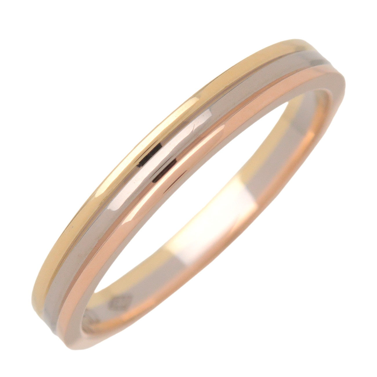 Cartier Vendome Three Color Ring K18 750YG/PG/WG #51 US5.75