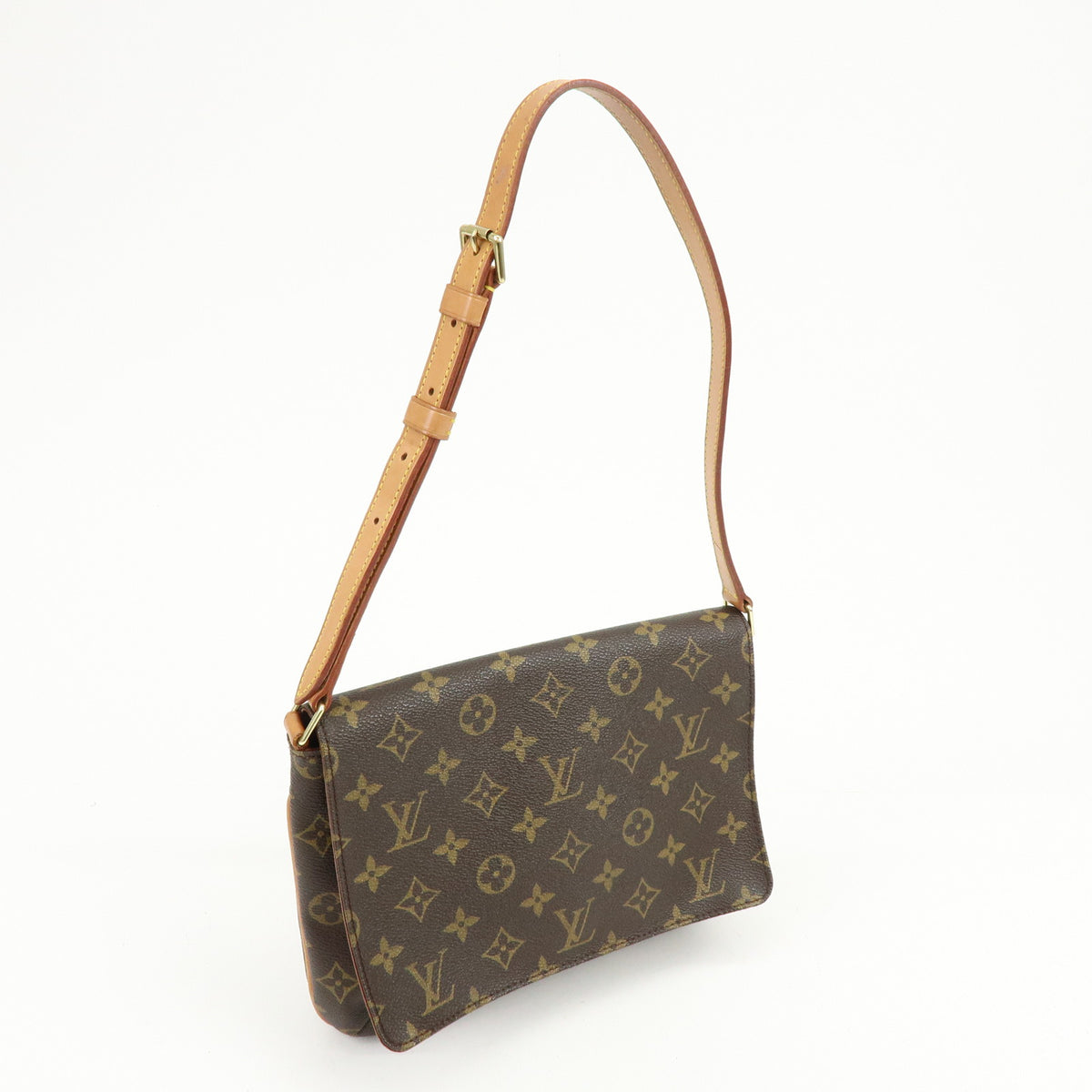 Louis Vuitton Monogram Musette Tango Short Shoulder Bag Brown M51257