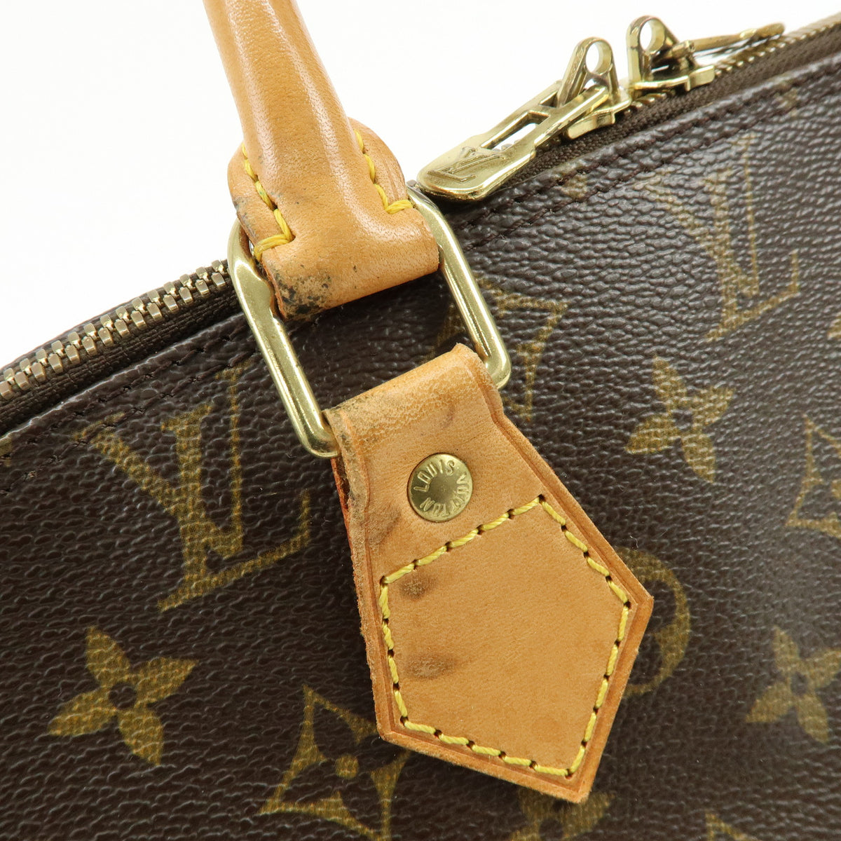 Louis Vuitton Monogram Alma PM Hand Bag Brown M51130