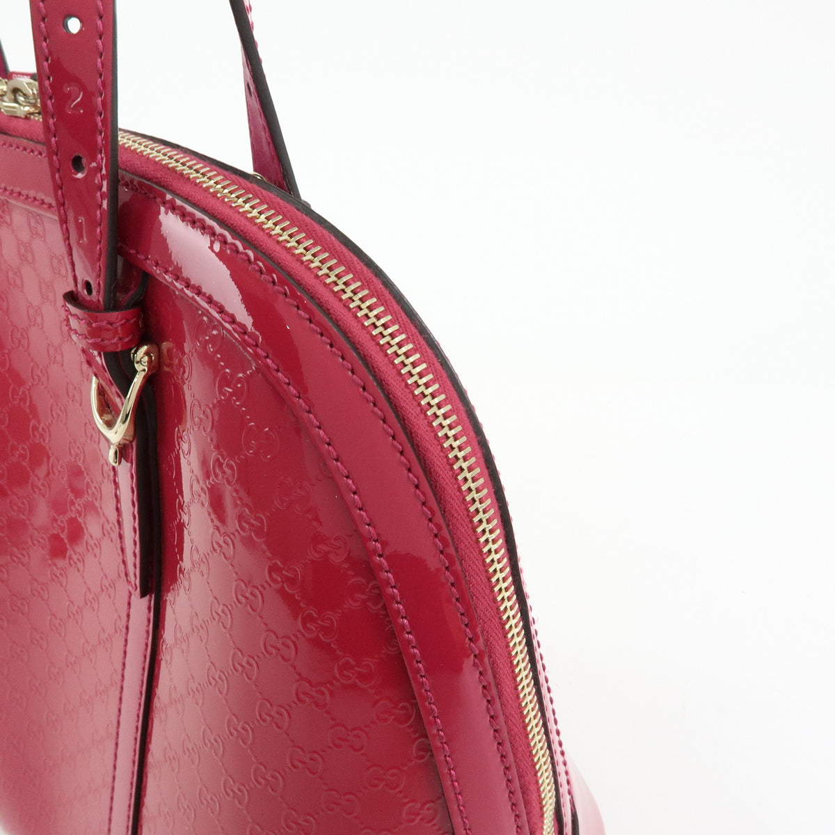GUCCI Gucci Nice Microguccissima Patent Leather 2Way Bag Pink 309617