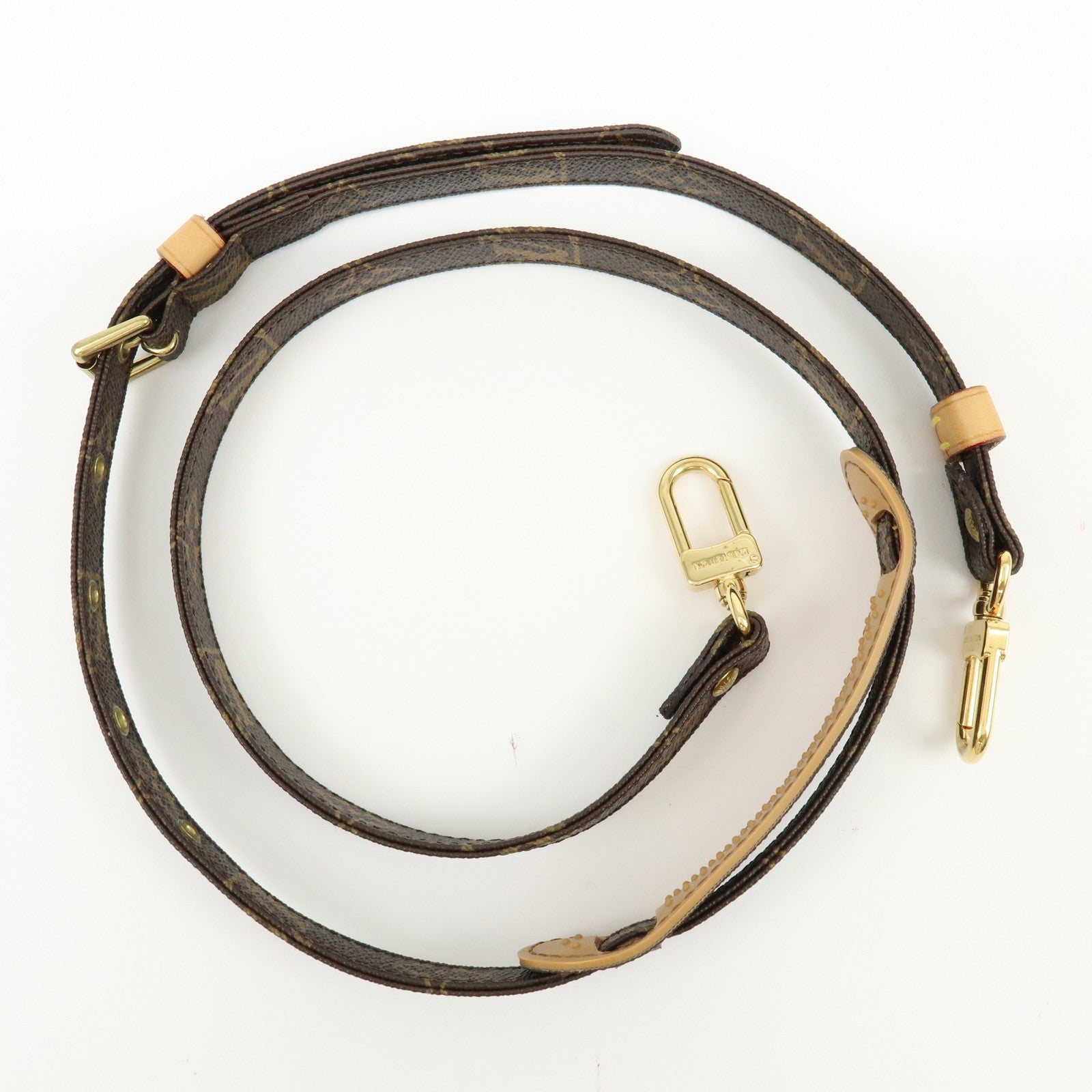 Louis Vuitton Monogram Adjustable Shoulder Strap Brown 120cm J52315