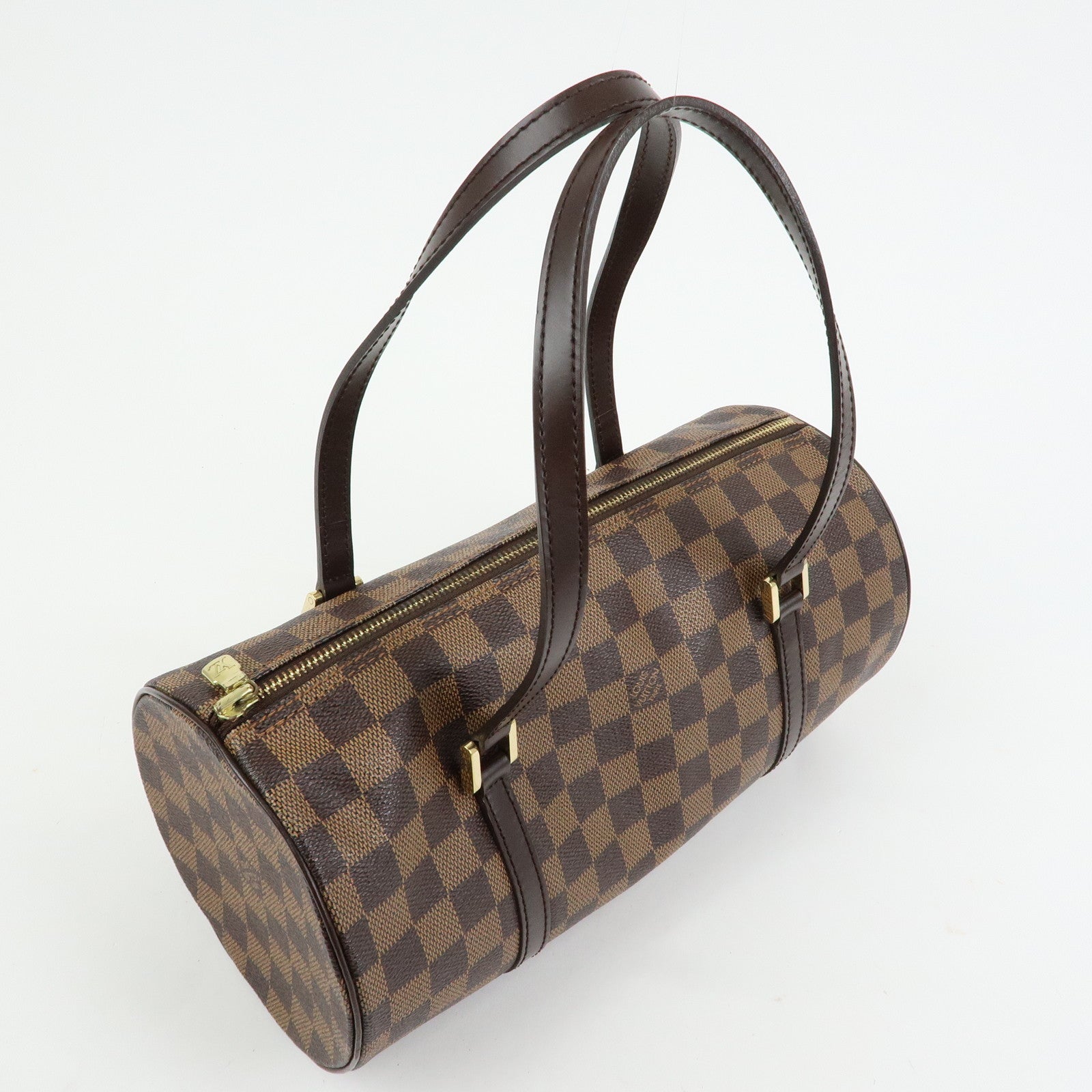 Louis Vuitton Damier Ebene Papillon 30 Hand Bag Brown N51303