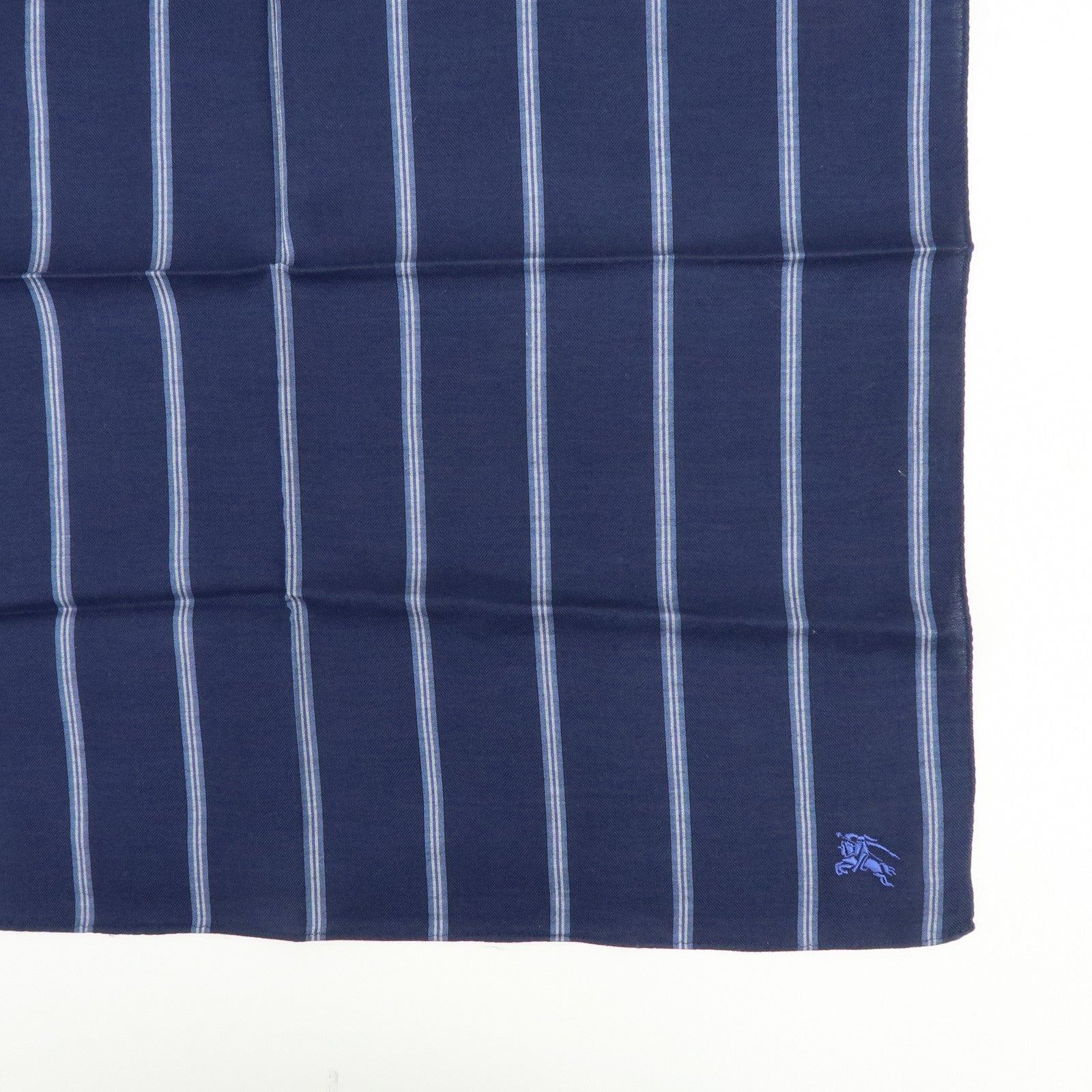 BURBERRY Lot of 3 Silk Cotton Scarf Nova Plaid Navy White Red
