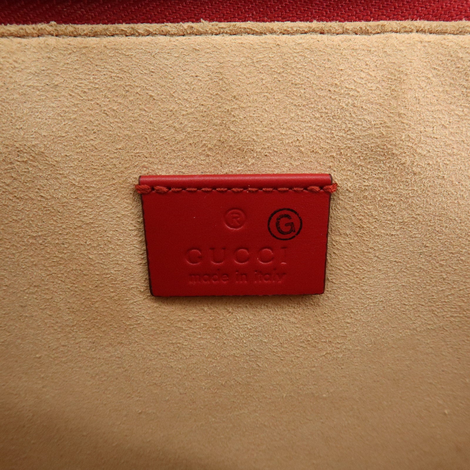 GUCCI Leather Gucci Ghost Skull Print Clutch Bag Flat Pouch Red 457010