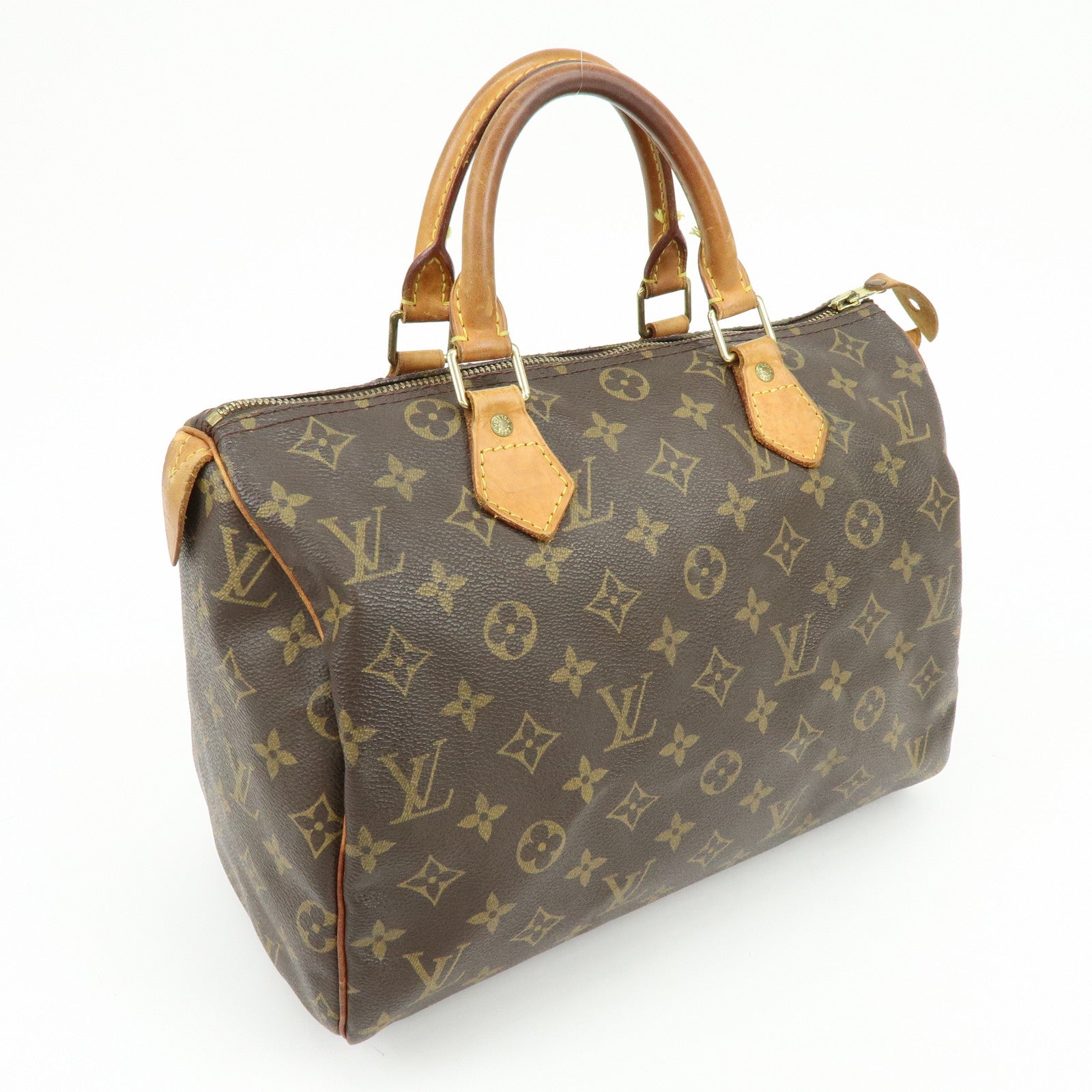 Louis Vuitton Monogram Speedy 30 Boston Bag Hand Bag Brown M41108