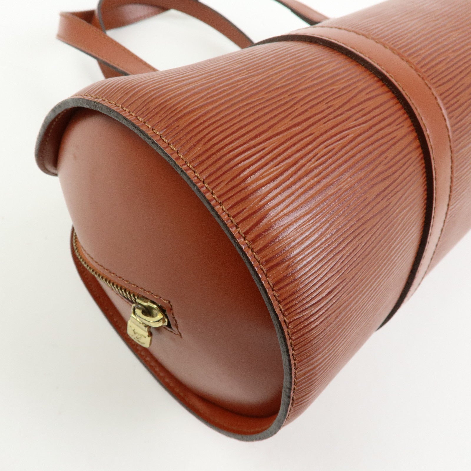Louis Vuitton Epi Soufflot Leather Hand Bag Kenya Brown M52223