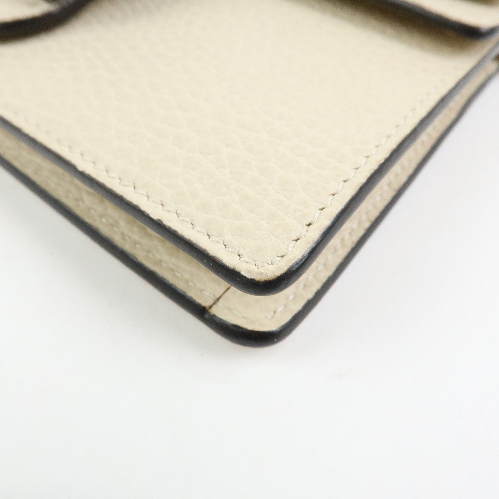 GUCCI Dionysus Super Mini Bag Leather Chain Shoulder Bag White 476432