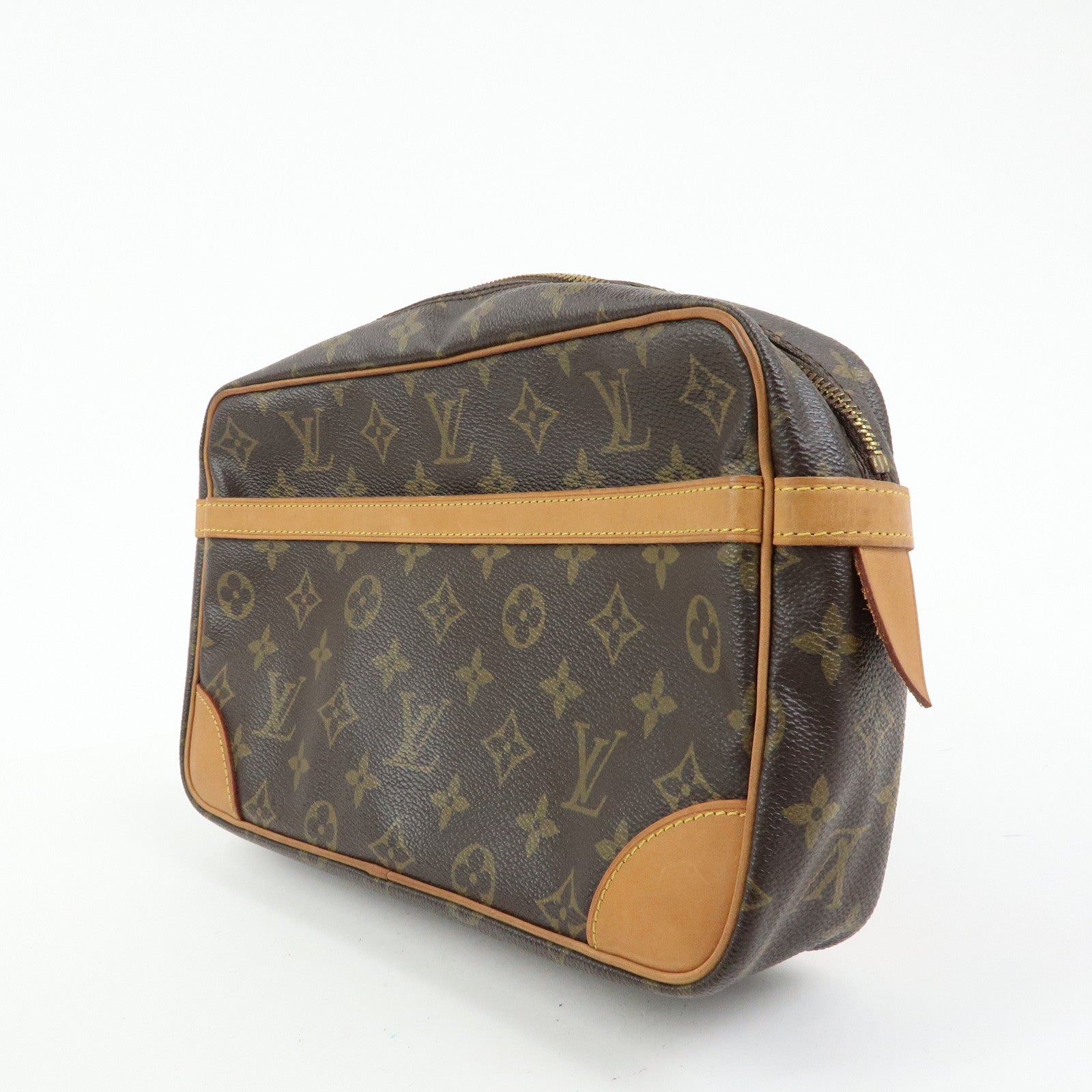 Louis Vuitton Monogram Compiegne 23 Pouch Clutch Bag Brown M51845