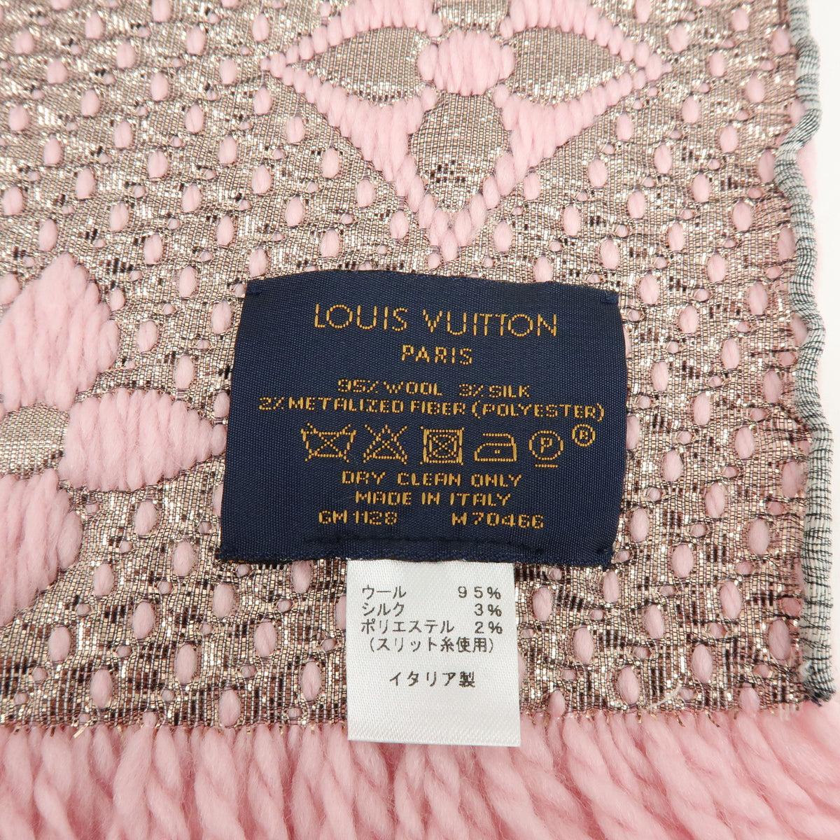 Louis Vuitton Echarpe Logomania Shine Wool Silk polyester Scarf M60466