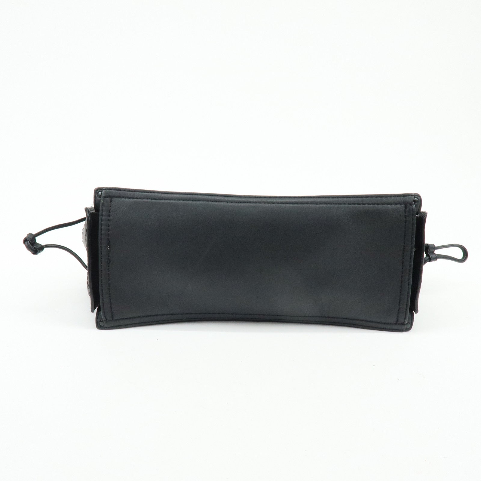 LOEWE Crown Logo Shopper Tote Leather Shoulder Bag Tote Bag Black