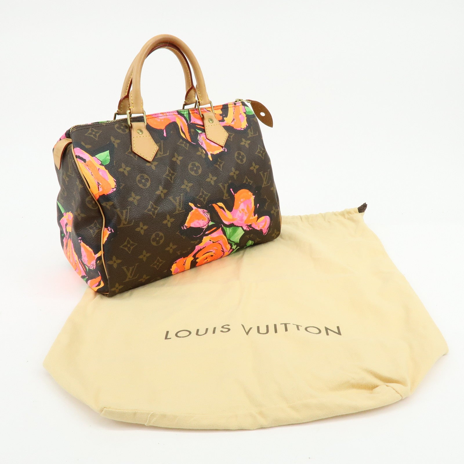 Louis Vuitton Monogram Rose Canvas Speedy 30 Boston Bag M48610