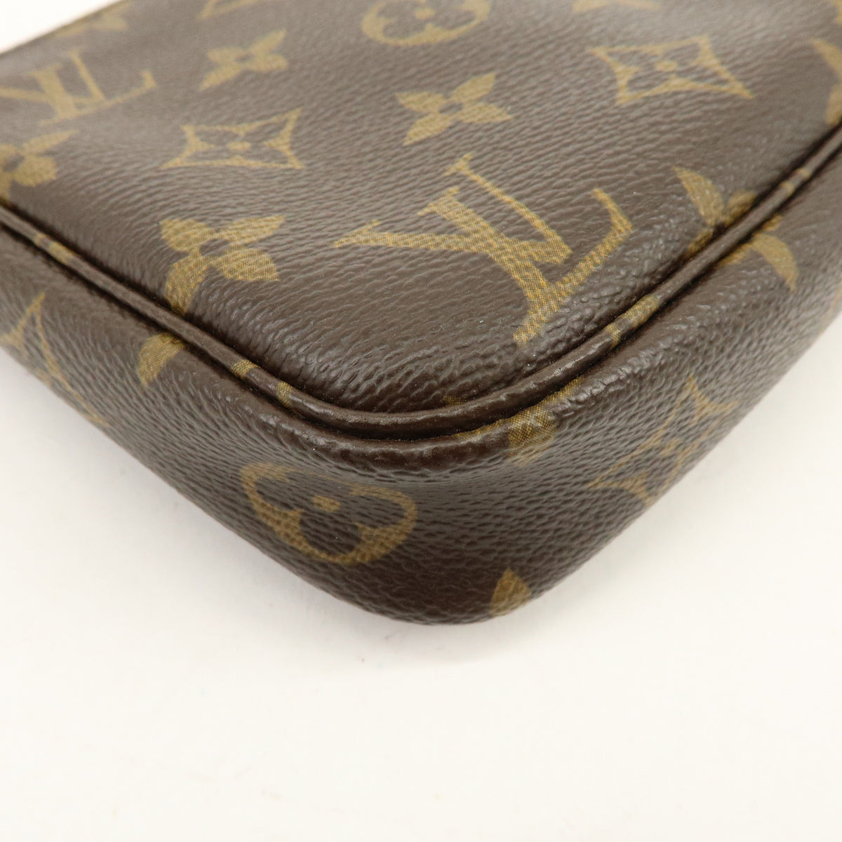 Louis Vuitton Monogram Pochette Accessoires Pouch Hand Bag Brown M51980