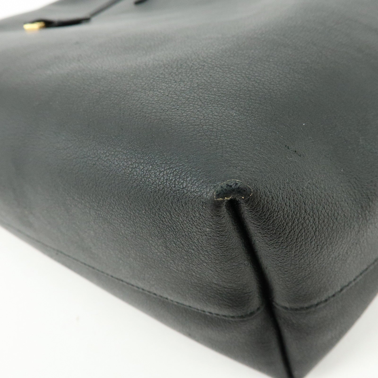 SAINT LAURENT PARIS Cassandra Leather Tote Bag Shoulder Bag Black