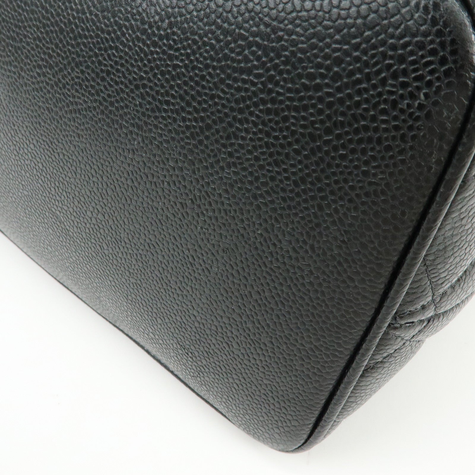 CHANEL Matelasse COCO Mark Medallion Tote Bag Hand Bag Black A01804