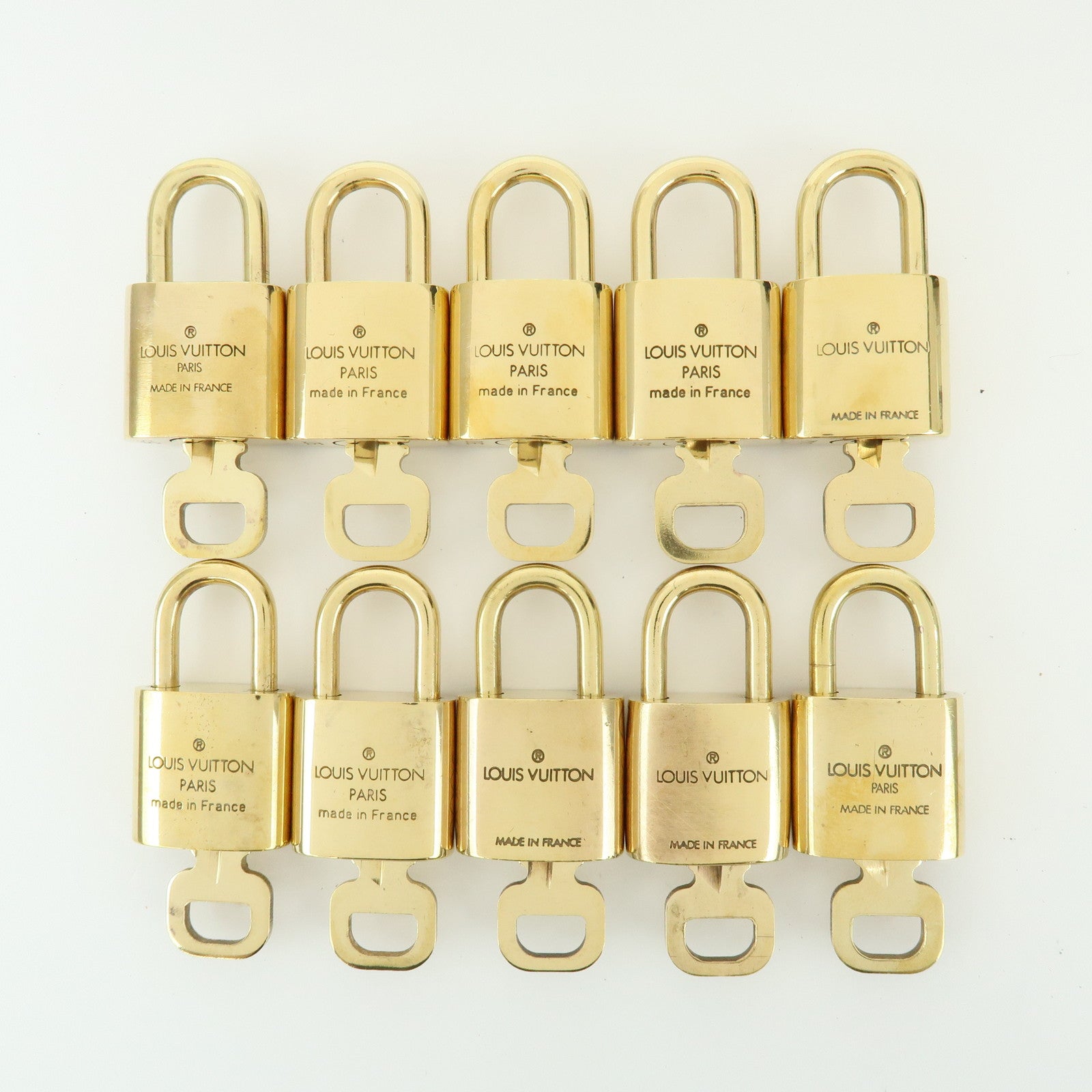 Louis Vuitton Set of 10 Lock & Key Cadena Key Lock