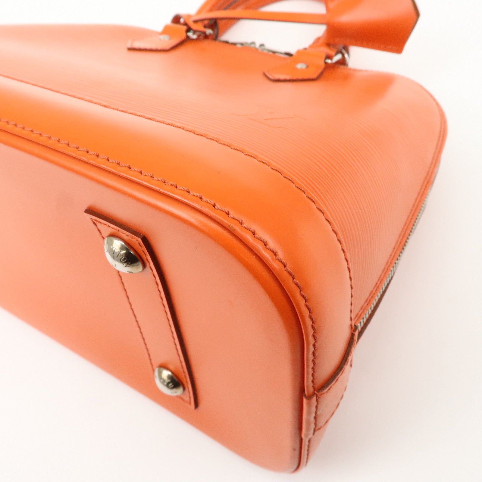 Louis Vuitton Epi Alma PM Hand Bag Pimont Orange M40623 Used