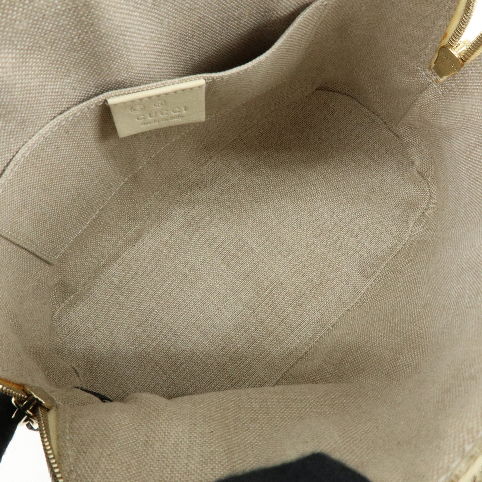 GUCCI Micro Guccissima Leather 2WAY Bag Hand Bag Ivory 449654