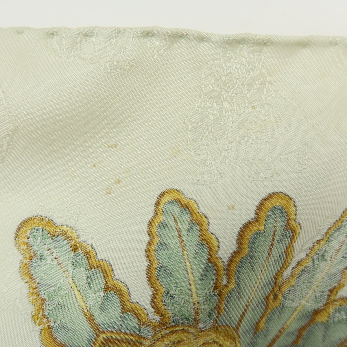 HERMES Carre 90 Lot of 3 Silk 100% Scarf Gray Ivory Light Green