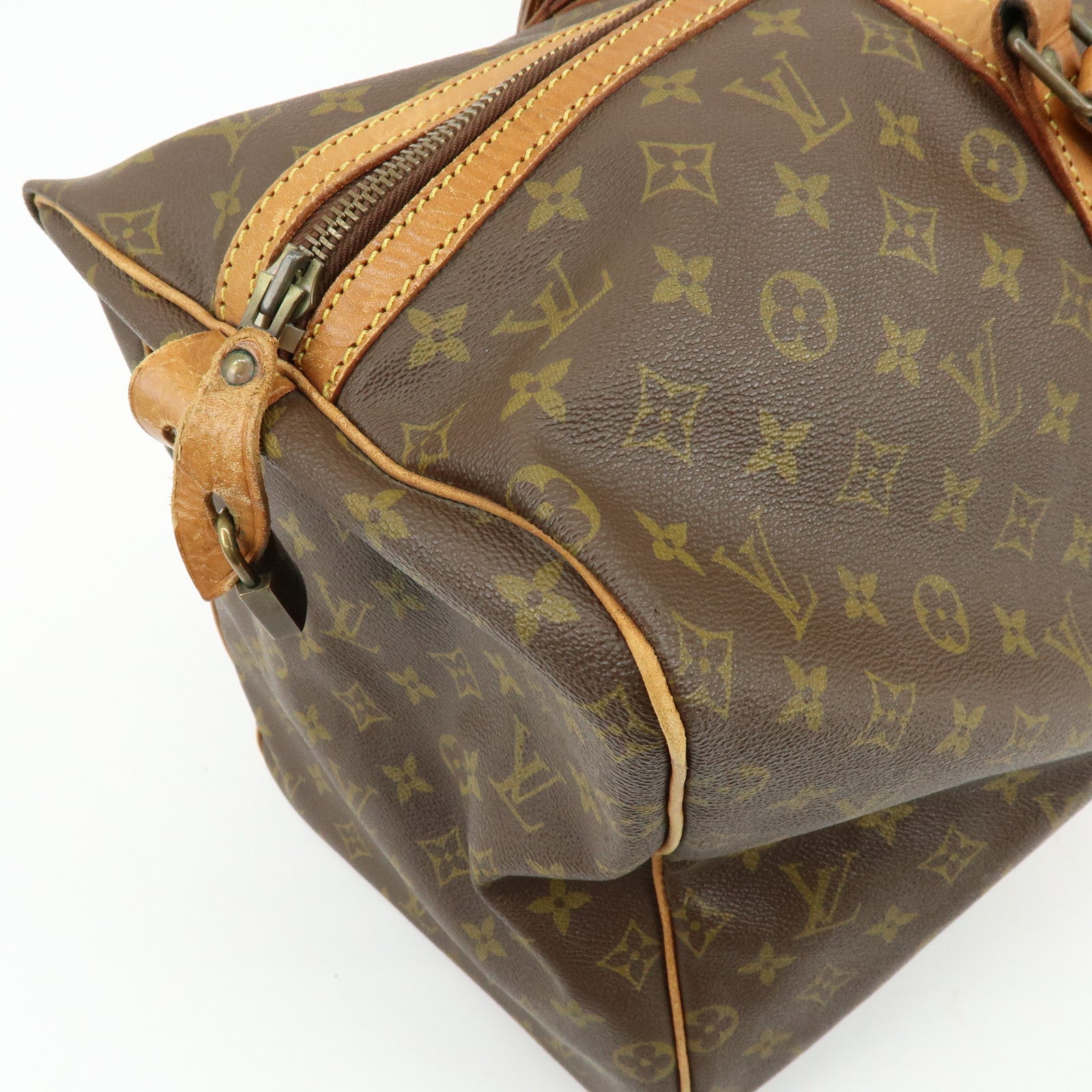 Louis Vuitton Monogram Sac Souple 55 Boston Bag Brown M41622