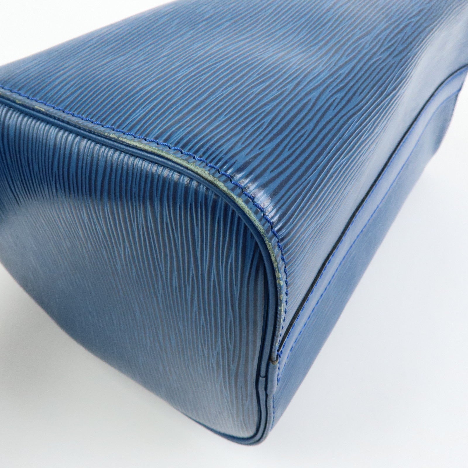 Louis Vuitton Epi Speedy 25 Hand Bag Boston Bag Toledo Blue M43015