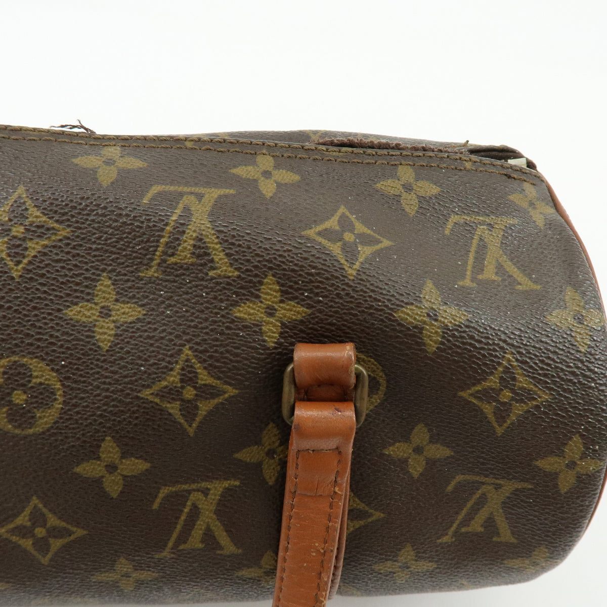 Louis Vuitton Monogram Papillon 30 Hand Bag Brown M51365