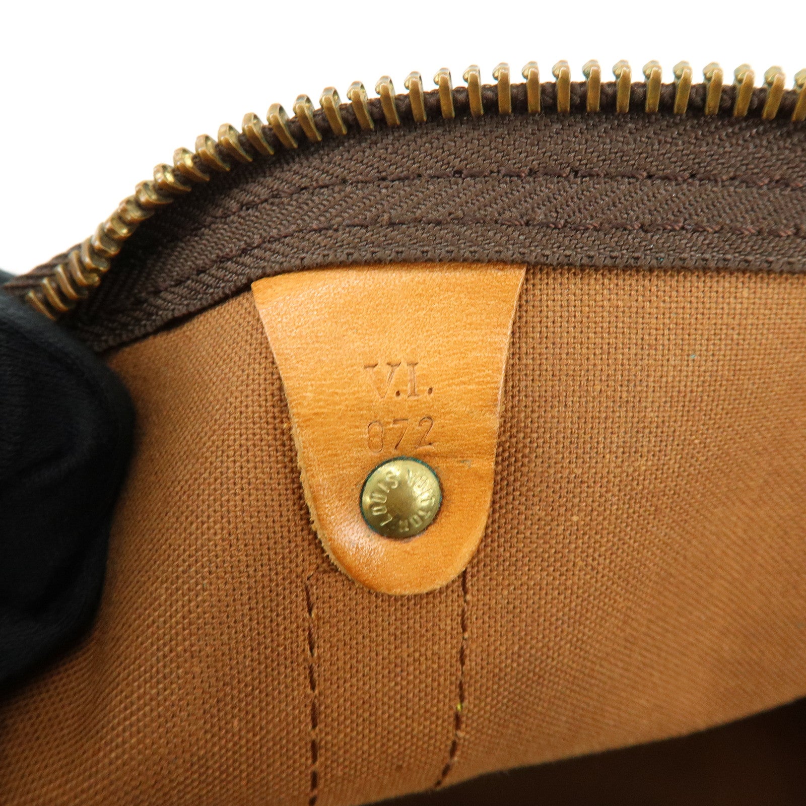 Louis Vuitton Monogram Keep All 55 Boston Bag Brown M41414