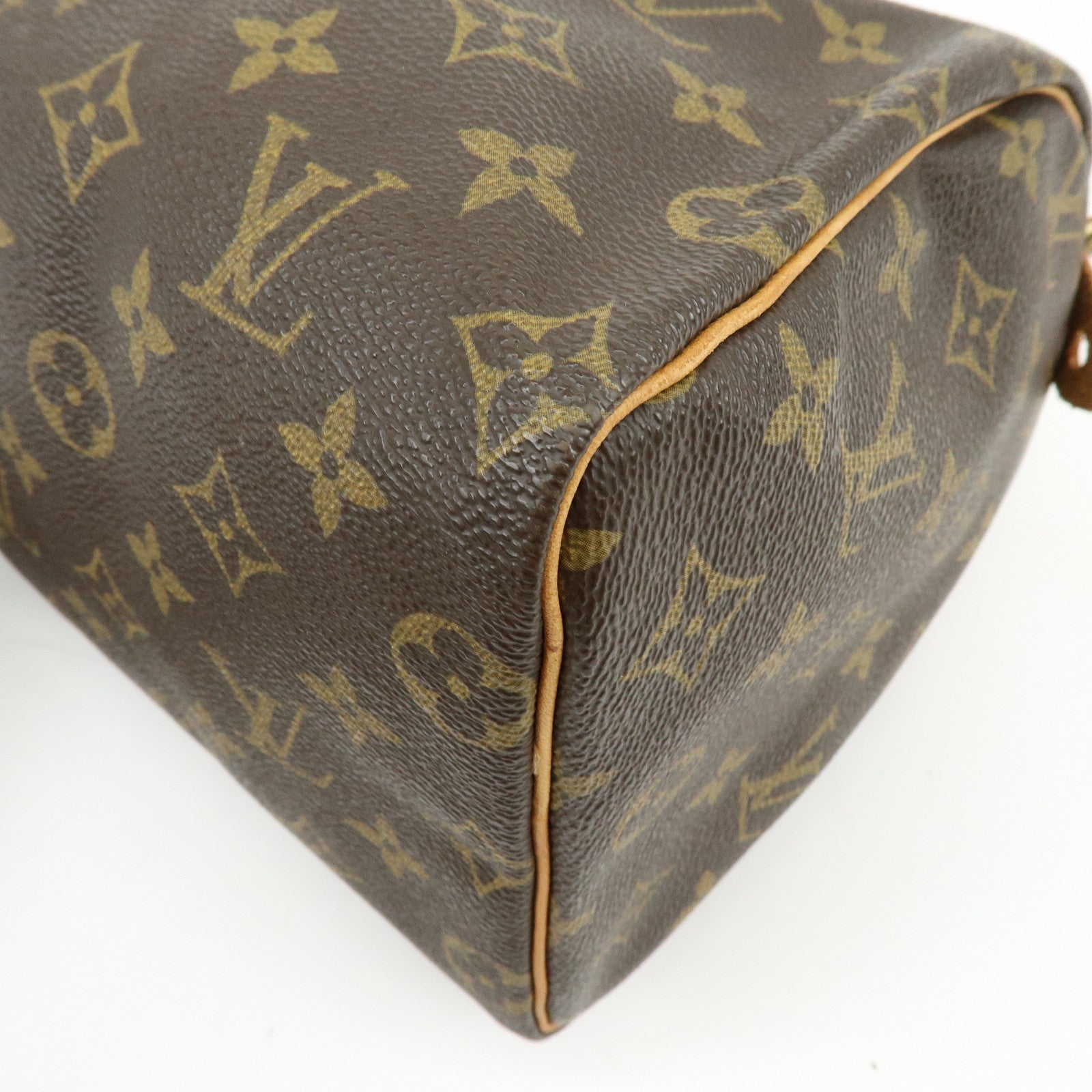 Louis Vuitton Monogram Speedy 25 Boston Bag Hand Bag Brown M41528