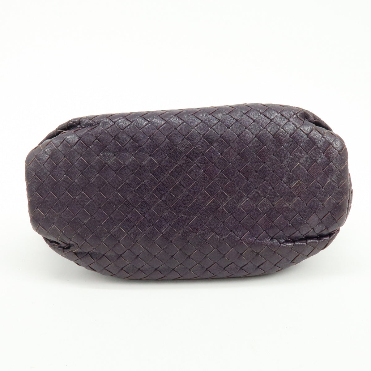 BOTTEGA VENETA Intrecciato Leather Shoulder Bag Crossbody Bag Purple