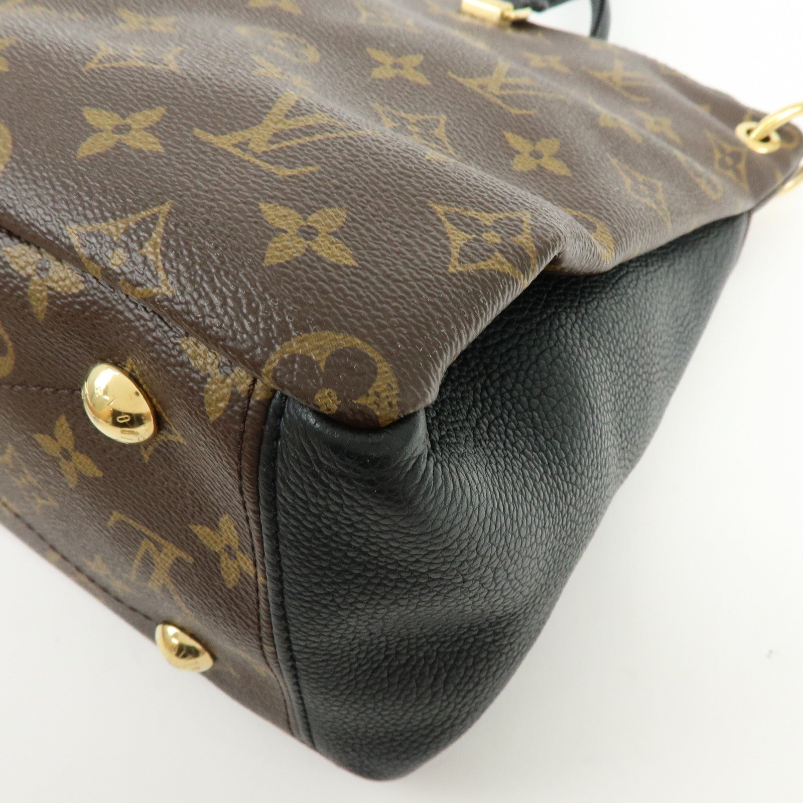 Louis Vuitton Monogram Pallas 2Way Bag Hand Bag Monogram Noir M41064