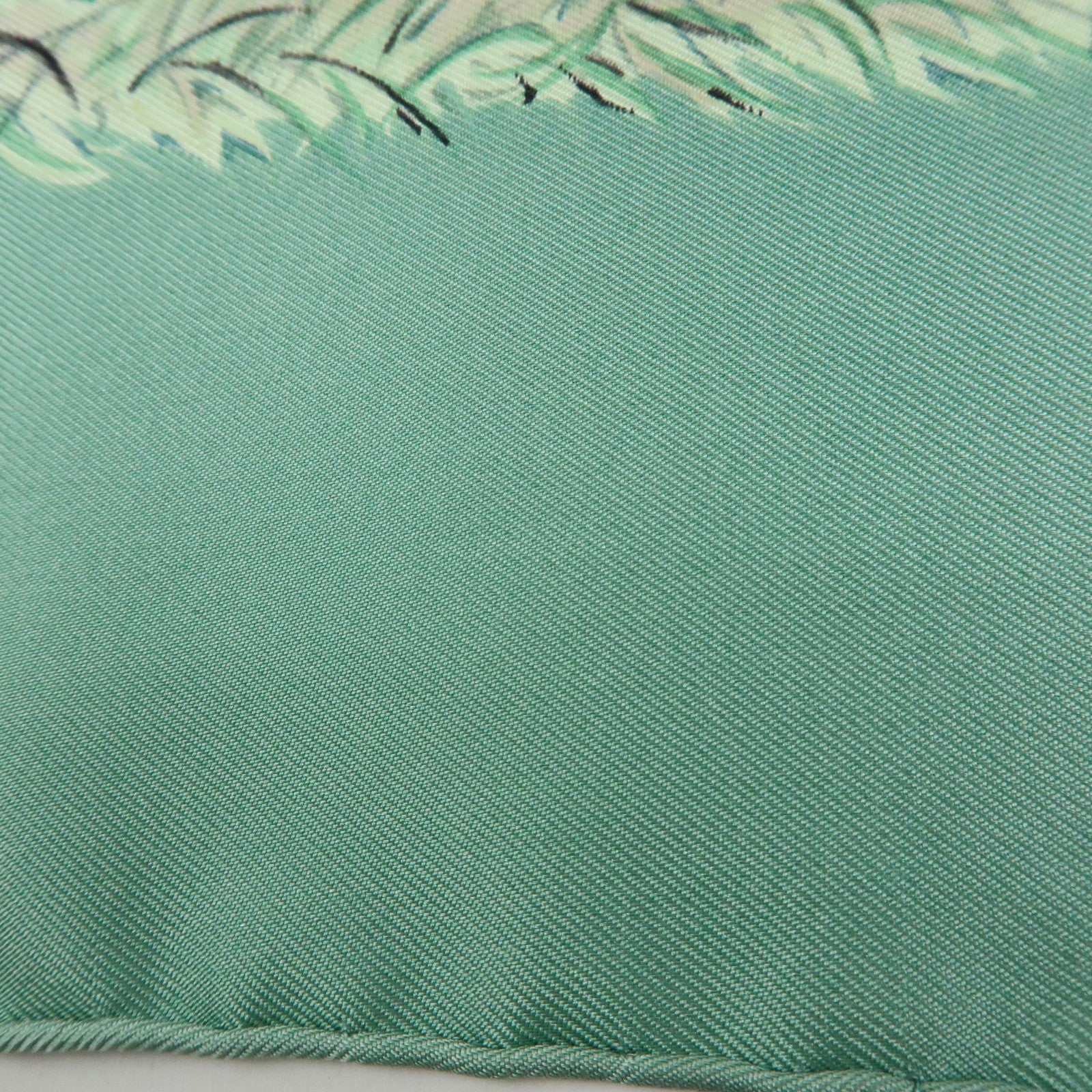 HERMES Carre 90 Silk 100% Scarf EQUATEUR Light Green Brown White